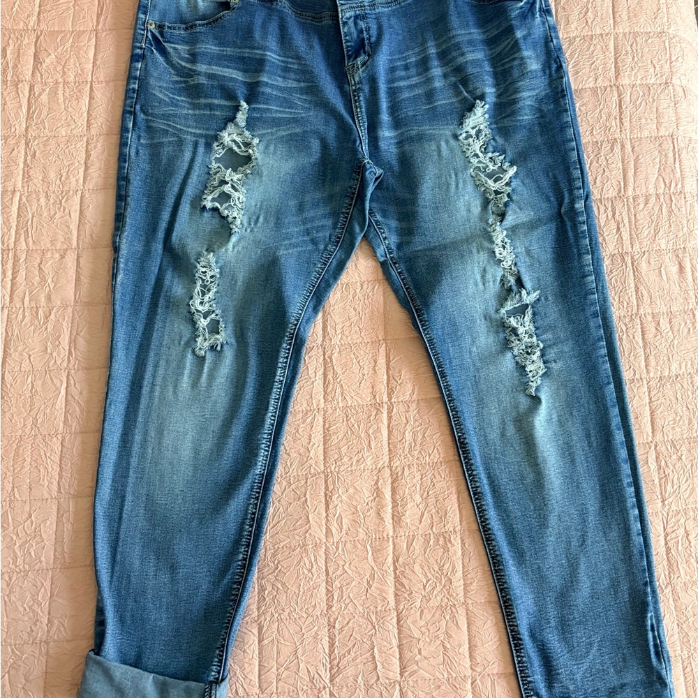 Rue21 Distressed Blue Jeans